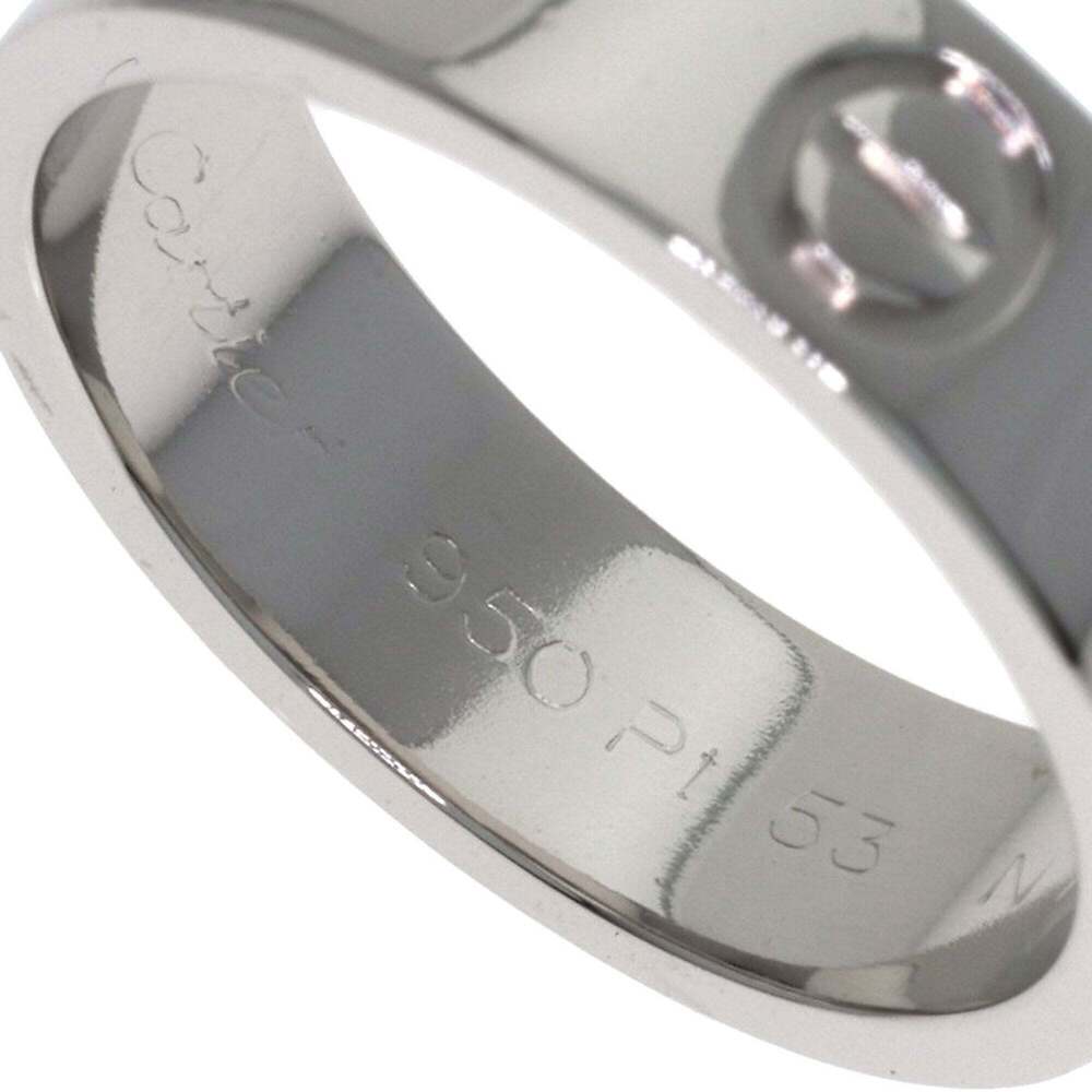 Cartier Love Ring #53, Platinum PT950, Women's Ring, CARTIER - Picture 5 of 10